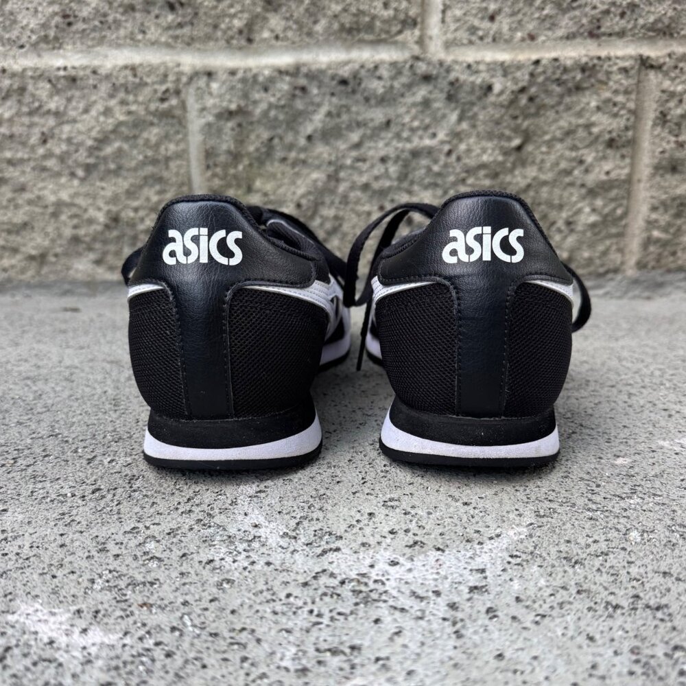 ASICS TIGER RUNNER Sneakers Mens 8.5 Womens 10 Unisex Black Retro Running Shoes - Picture 5 of 11